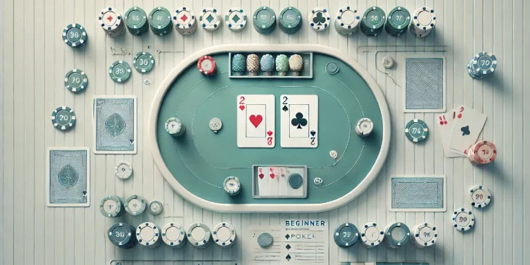 Poker table with aces