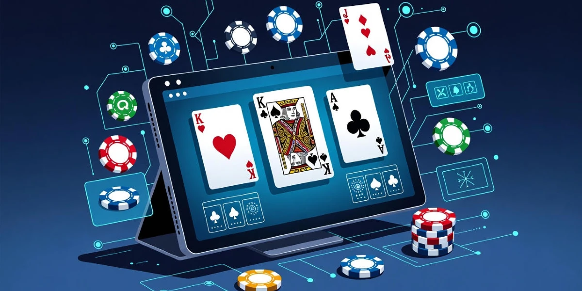 Online poker playing
